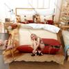 Personality Sabrina Carpenter New Bedding Set Music Star Print Duvet Cover Pillowcase Bedroom Home Decor For Fans Music Artist T