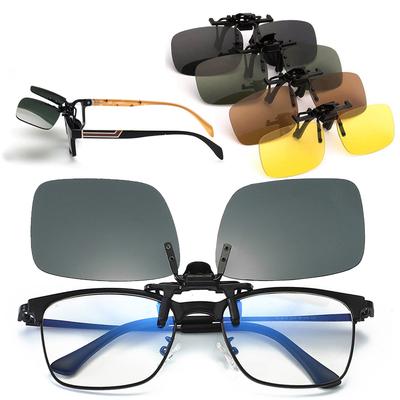 Lunettes de conduite de nuit universelles avec clip anti-éblouissement, pour lunettes de vision nocturne, accessoires d'intérieur