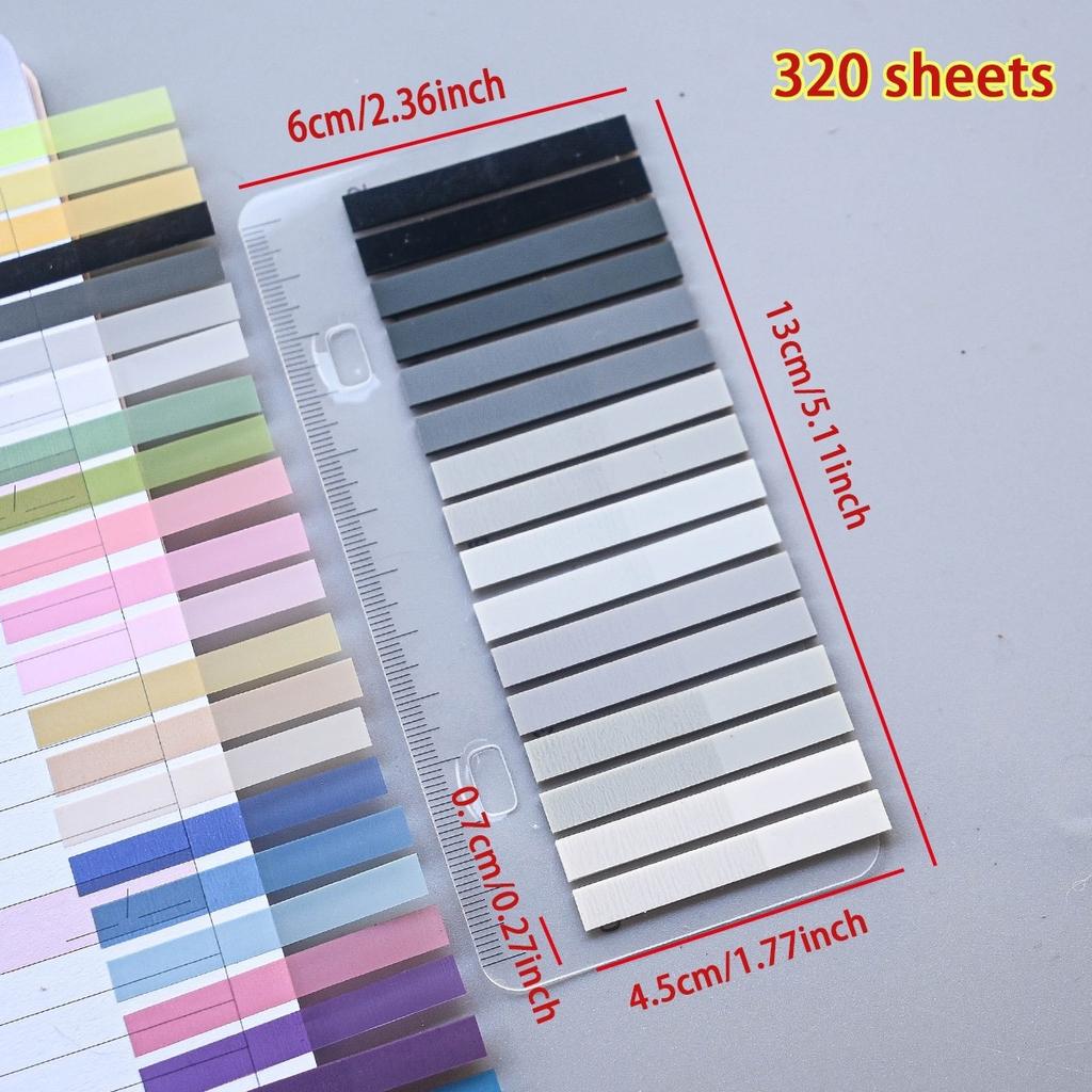 Gradient Pet Transparent Index Sticky Notes For Note Taking