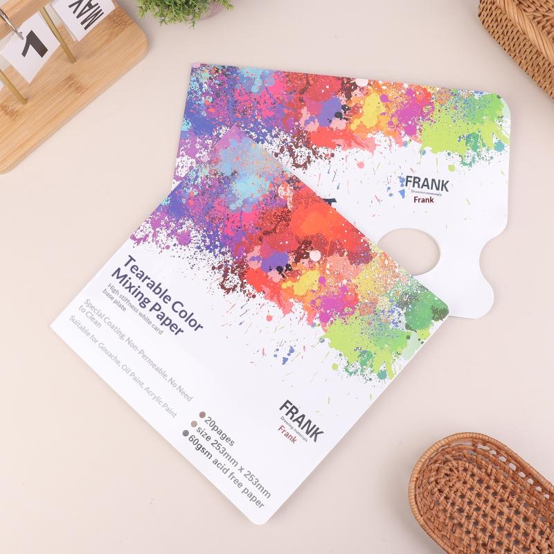 Disposable Tear Off Palette Paper Pad Paint Palette for Artists Watercolor Oil Acrylic Gouache Painting Supplies