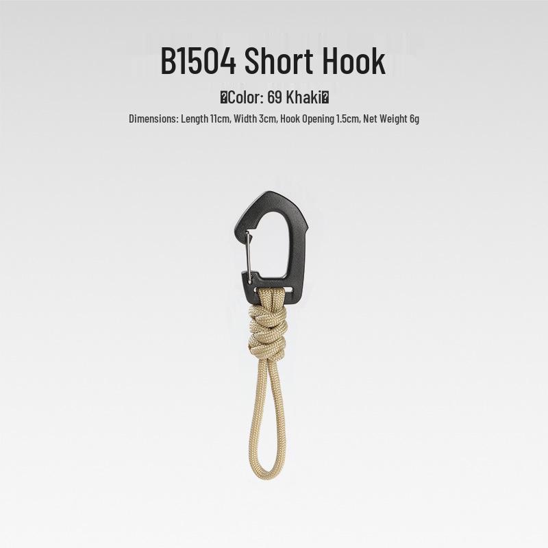 Sju-strängad Paracord Nyckelring Lanyard: Anti-förlust, Utomhuscamping, Multifunktionell med Karbinhake & Snabbspänne.