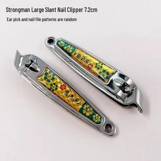 

Крепкий мужчина Большие кусачки для ногтей с ушной ложкой - Аутентичный инструмент для маникюра и ремонта ногтей