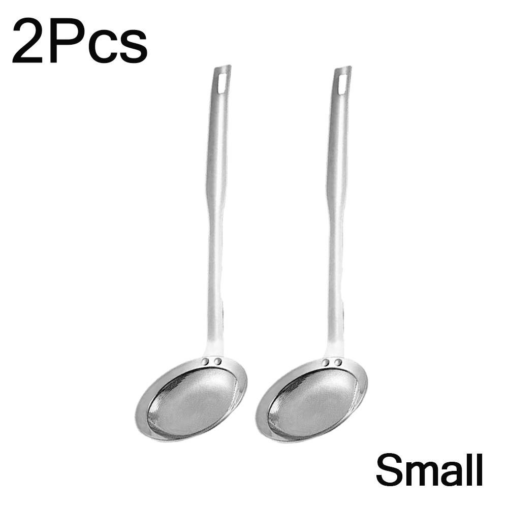 Filter Scoop Fat Skimmer Stainless Steel Fine Mesh Strainer Slotted Spoons Separator Ladle Cooking Strainer Kitchen Tool