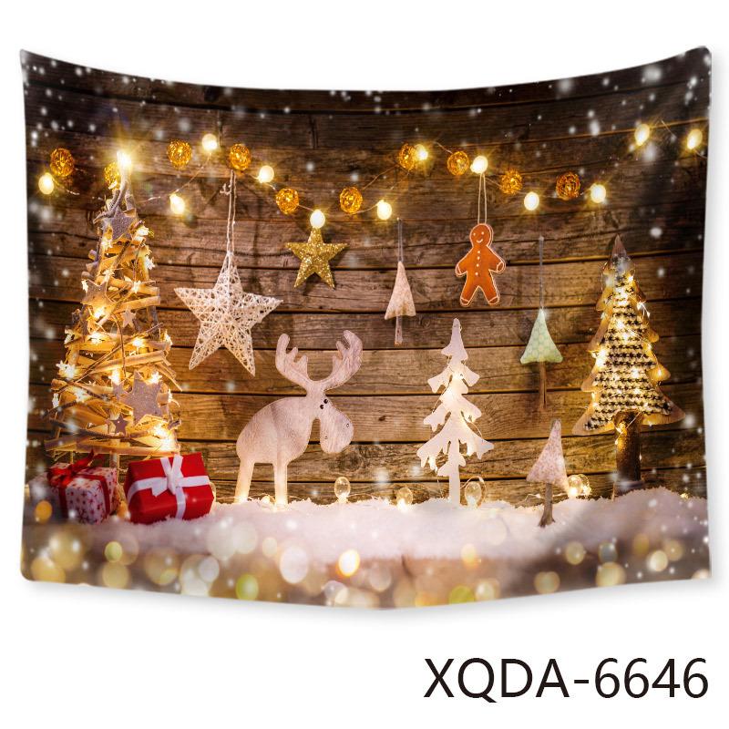 Weihnachts-Wandteppich, leuchtender Baum, Kamin-Hintergrund und Geschenk, Weihnachtsbaum-Sitzteppich, Hängetuch