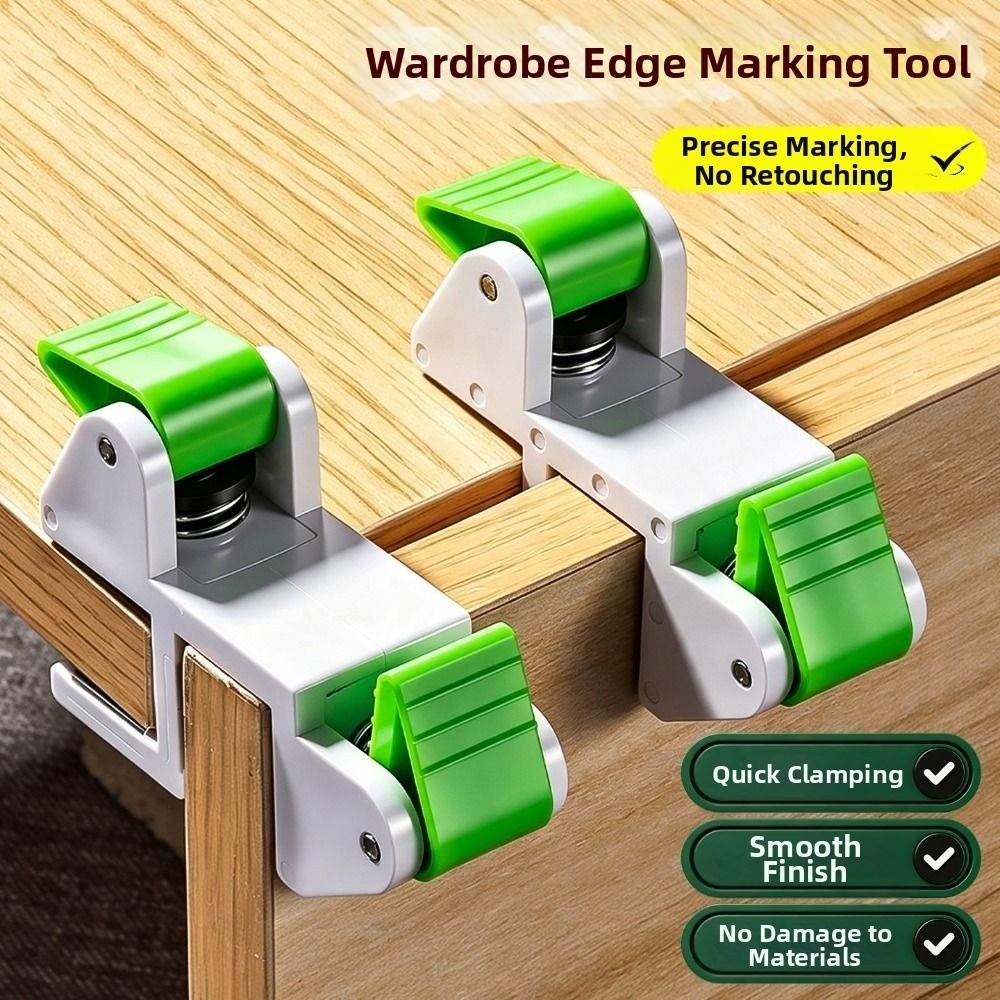 One-Touch Press Cabinet Filler Marker Adjustable Cabinet Trim Clamp Drawer Fixing Clip Woodworking