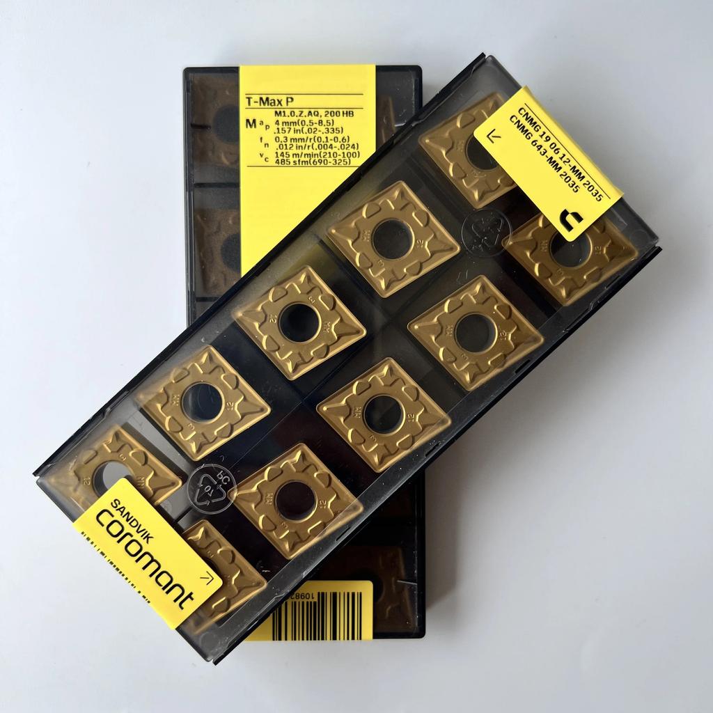 Sandvik / CNMG190612-MM 2035 / Industrial Indexable Carbide Inserts 10 Pcs