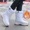 Damen Winter Schnee Stiefel Wadenhoch - Rutschfest, Warm, Plüschfutter, Seitenreißverschluss, Dicke Sohle