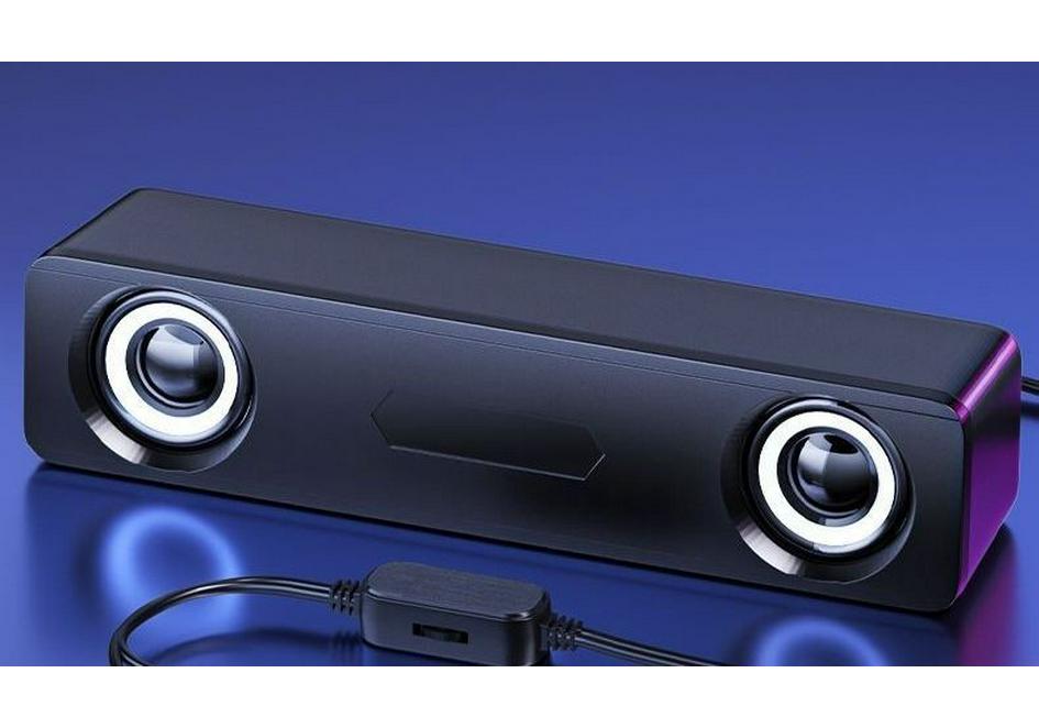 Bluetooth Desktop Speakers with Wired Subwoofer Soundbar for Home and Gaming Use