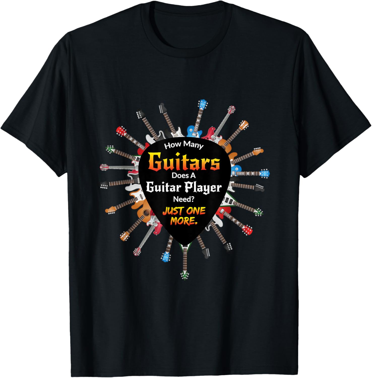 UAB KIDKIS Women s Guitar Themed T-Shirt - Black, Small Unisex T-Shirt L