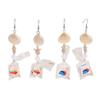 1 Pair Tropical Fish Bag Dangle Earrings Ocean Beach Starfish Shell Hook Earrings Hypoallergenic Women Drop Earrings Fashion Jewelry