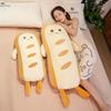 Creative Soft Toast Bread Throw Pillow Plush Toy Bread Doll Girl Sleeping Leg Long Pillow Rag Doll