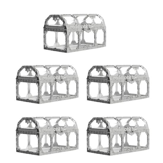 Retro Plated Candy Box Vintage Style Treasure Chest Wedding Party Sweet Container for Candies Cookies Chocolates Macarons Jewelry Small Gifts