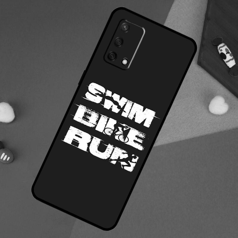 Triathlon Tri Life Swim Bike Run Case For Oppo A60 A80 A40 A6 A5 Pro A15 A16 A17 A57 A94 A74 A54 A76 A96 A18 A38 A58 A78 A98