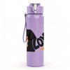 1PC Dachshund Dog Love Art 750ml Color Plastic Sports Water Bottle Leakproof Flip Straw Lid Suitable for Sports Office Home Use