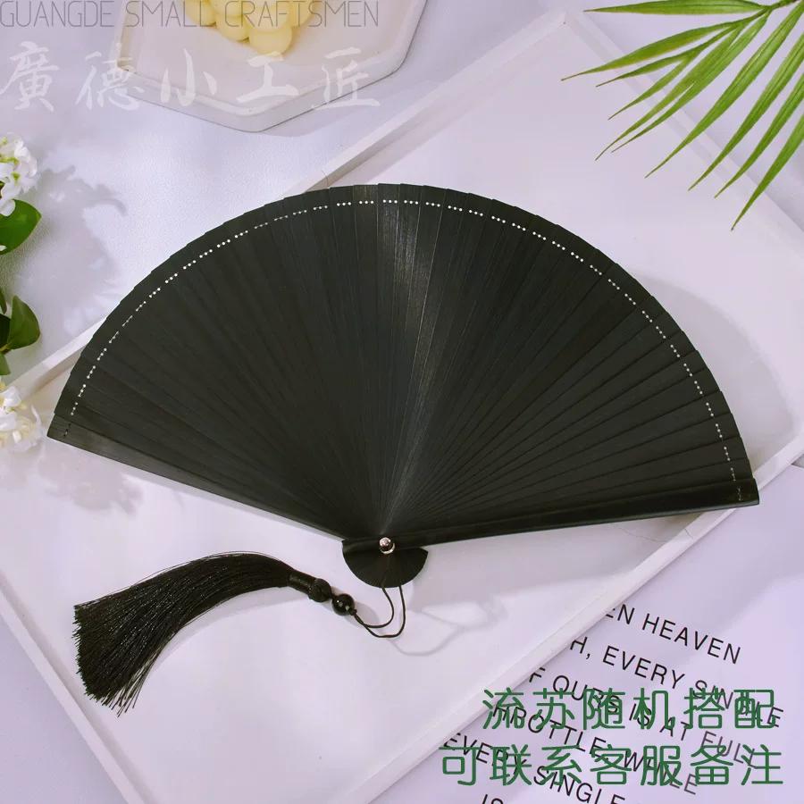 All-Bamboo Folding Fan, New Chinese Style, Mini Fan, Traditional Style, Small Folding Fan for Cheongsam, Retro Portable Folding Fan for Women