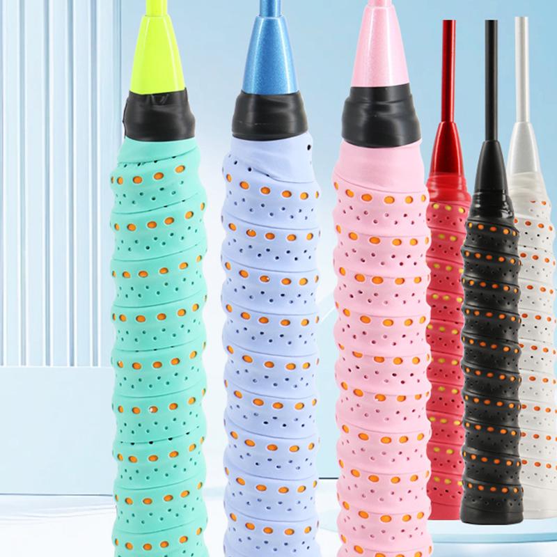 1Pcs Sweatproof Grip Tape Shock Absorption Anti-Slip Sport Overgrip Tape For Tennis Badminton Sweat Band For Sports Equipment