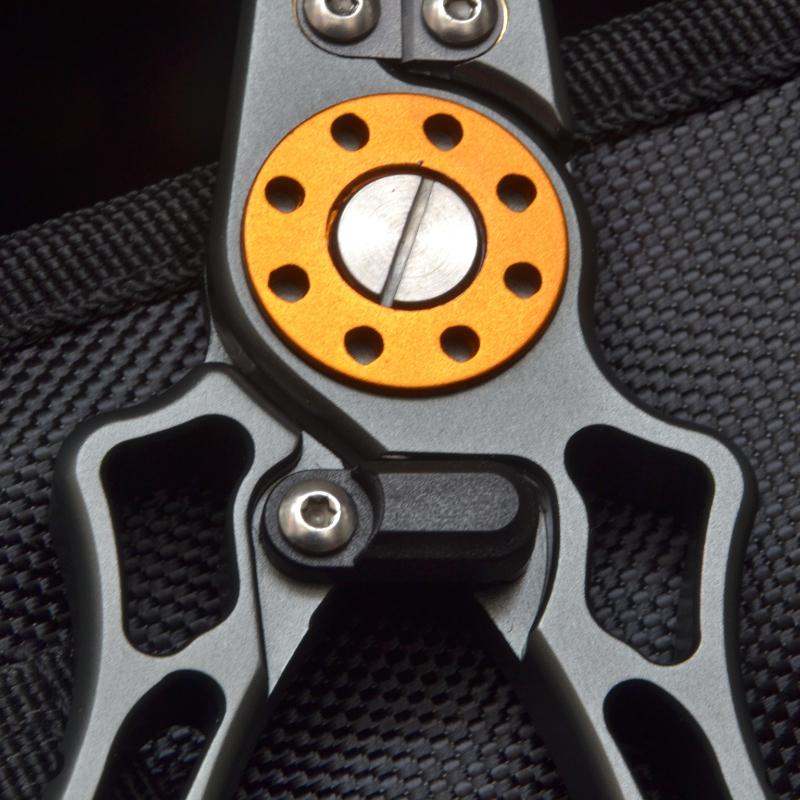 2pcs/set Multi-function Fishing Clamp Control Outdoor Fishing Helper Open Loop Hook PE Wire Cutting Scissors Aluminum Alloy Fishing Tools