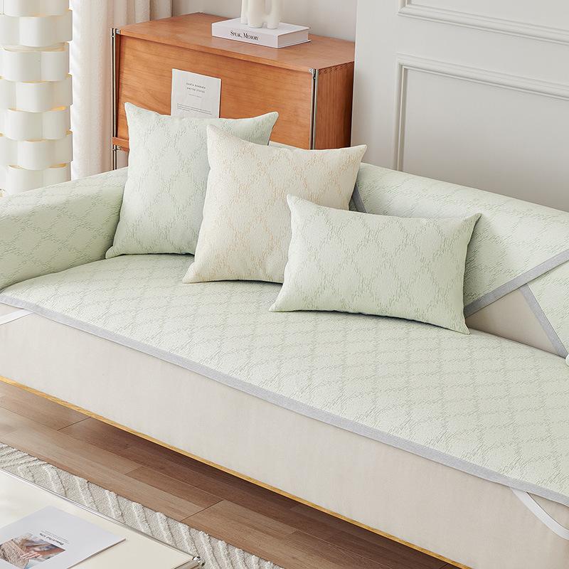 Ice Silk Sofa Cushion Summer Cool Cushion Non Slip Simple Seat Cushion Sofa Cover Cloth Sofa Cushion