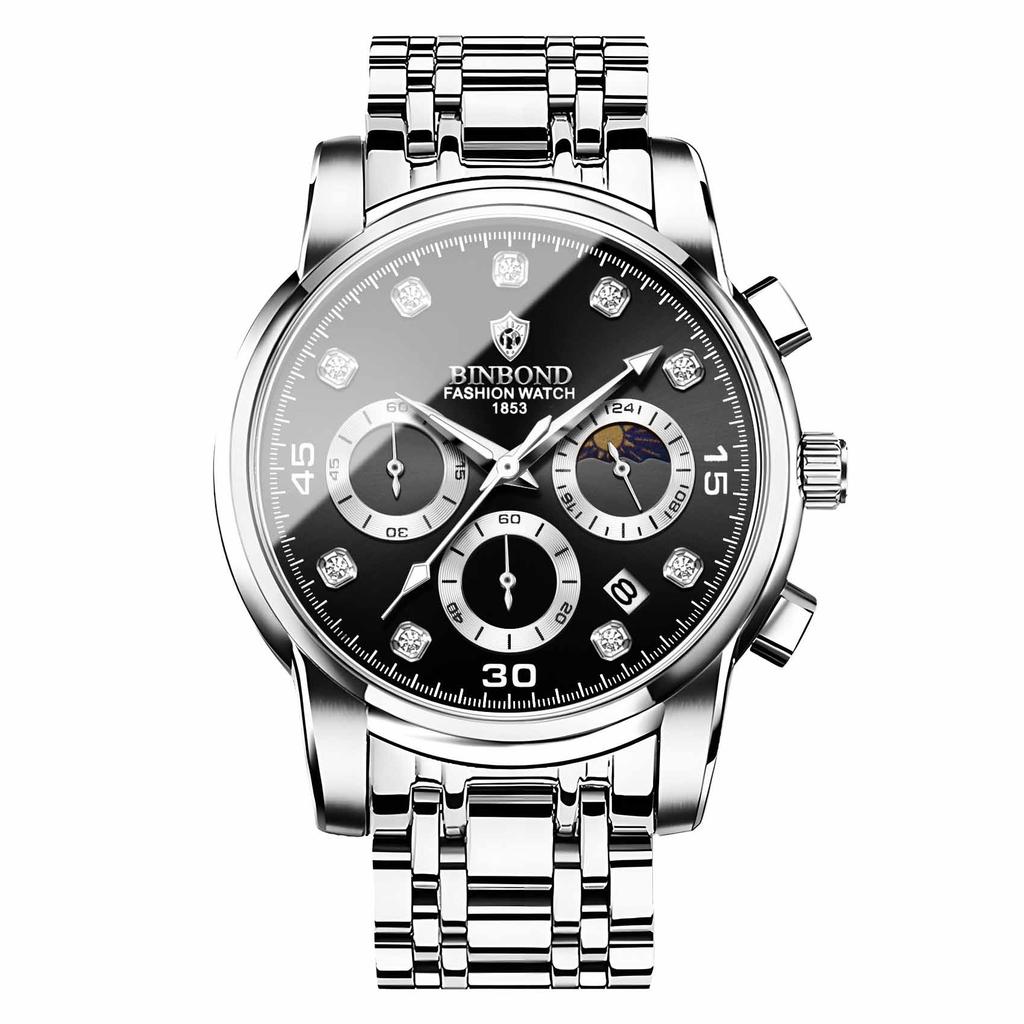 Men's Waterproof Luminous Running Alarm Clock Watch