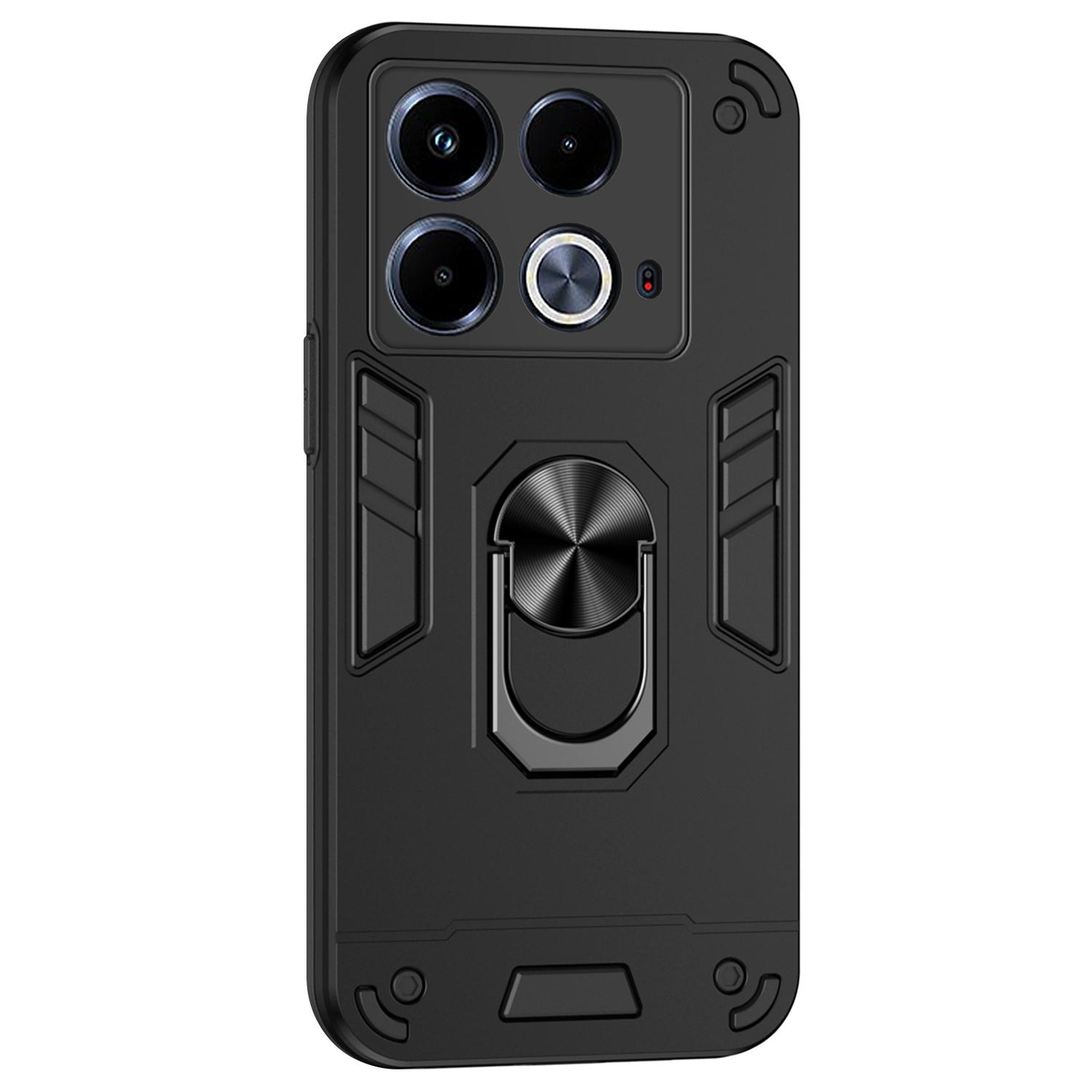 

Для Infinix Note 40 тонкий чехол подставка автомобильный чехол для телефона Black