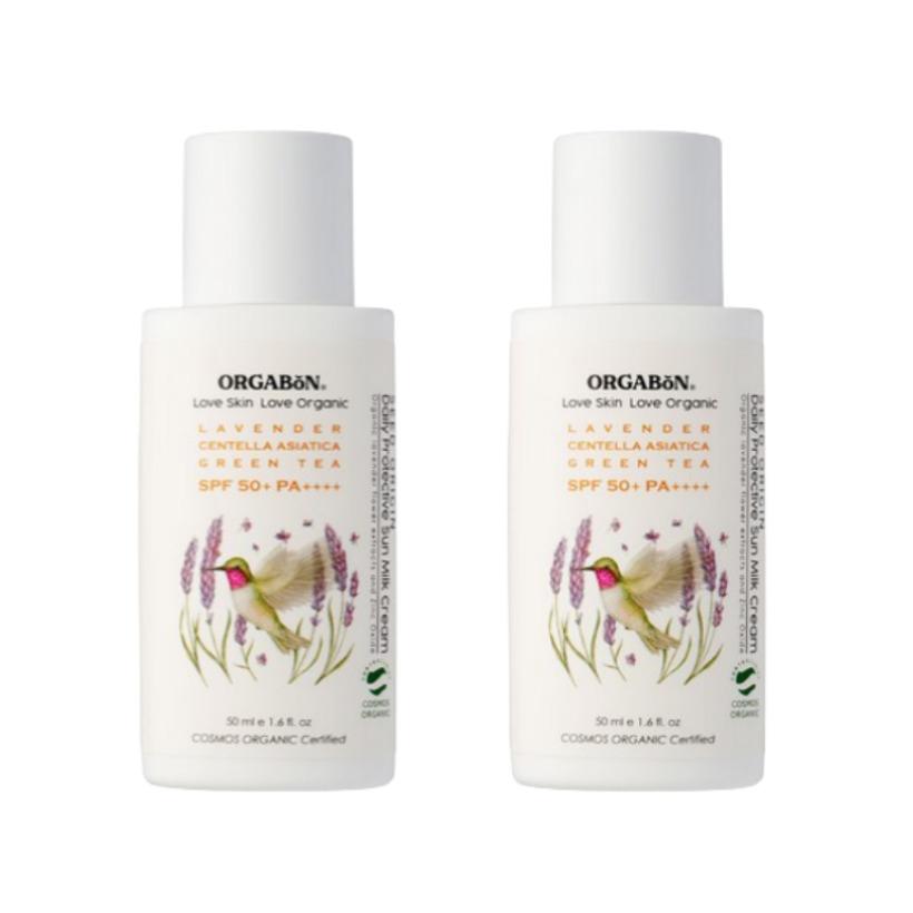 ORGABON Seed Origin Sun Milk Cream SPF50+ PA++++ 50ml 2ea Korea Beauty