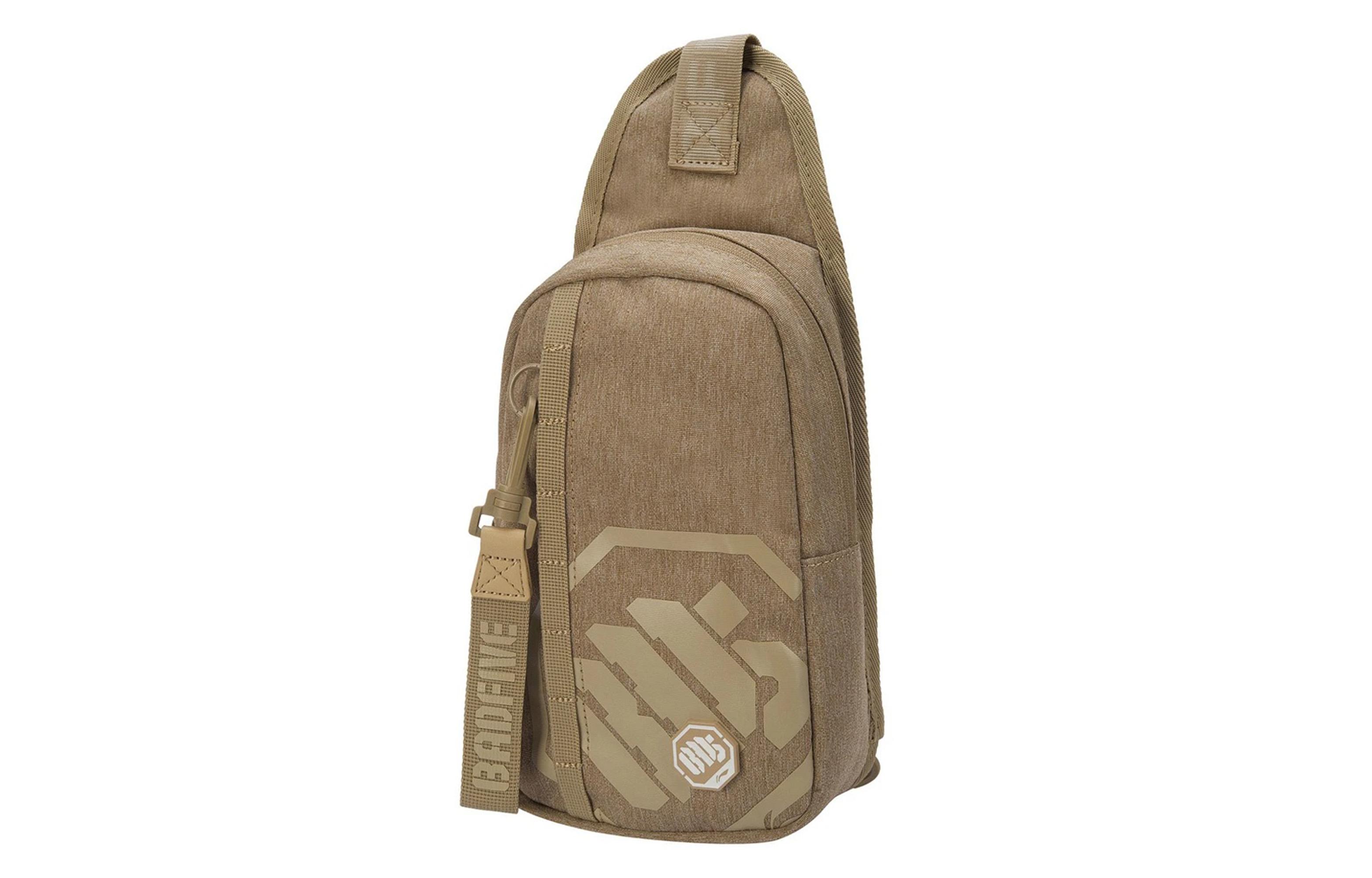 Li Ning Fabric Sling Bag Regular Unisex Khaki ABDR248-4