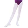 Girls' White Velvet Dance Tights - Thin 80D for Spring, Summer & Autumn