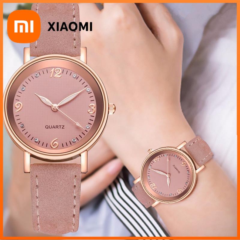 Xiaomi Fashion Arabic Dial Women's Watch Casual Leather Band Analog Quartz Watches