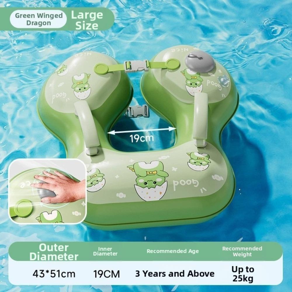 PVC Swimming Arm Floaties Cute Dinosaur Inflatable Swim Floaties Kids Swim Floaties for Beginners
