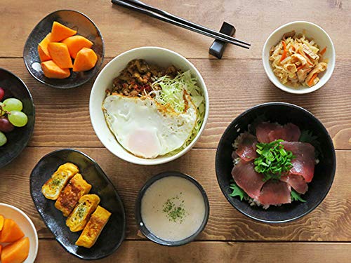 East Tableware: Polka Dot Okonomiyaki Donburi (Large) Set of 2, Japanese Style, Ramen Bowl, Large Bowl, Noodle Bowl