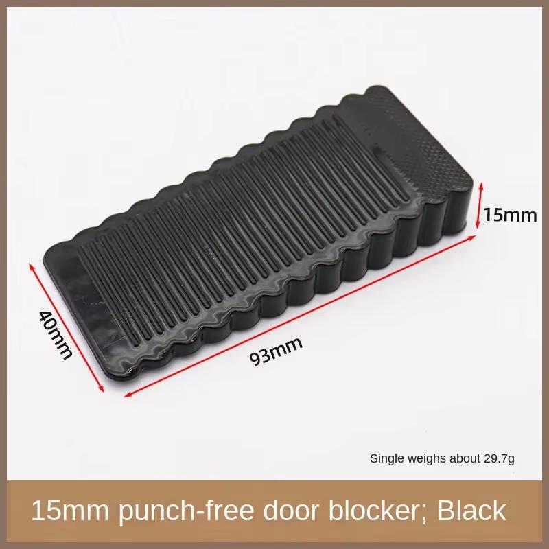 1 piece of safety silicone door stopper, wedge-shaped, suitable for behind office doors, bathroom, bedroom, kitchen