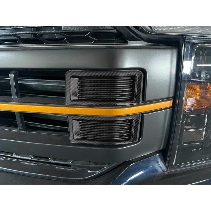 Car Front Bumper Grill Decoration for Ford F150 Premium Edition  2022 2023 Mesh Honeycom Racing Grilles Exterior Accessories
