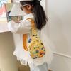 2026 Trendy Graffiti Car Chest Bag: Cute, Large-Capacity Snack & Backpack for Girls