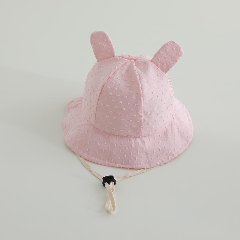New Panama Summer Children Bucket Hat for Boys Girls Cotton Cute Ear Toddler Sun Cap Baby Beach Sun Hat Kids UV Protection Cap