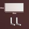 Paint-Free Floating Wall Shelf: Wooden Wall-Mounted Bookshelf and Storage Plank