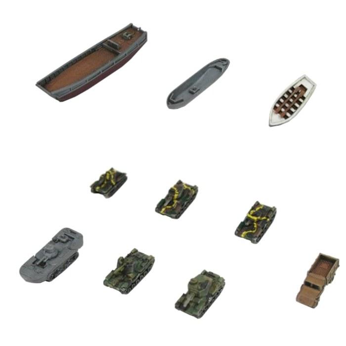 Pit Road 1/350 Japan Army Vehicle Set 1 Plastic Model TB01 (Combat Vehicle) Pre-colored