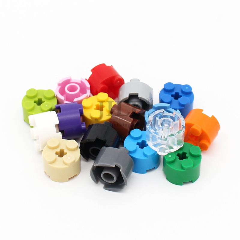 50PCS MOC Bricks Parts Round 2x2 with Axle Hole 3941 Educational Building Blocks Compatible Construction Assembles DIY Toys