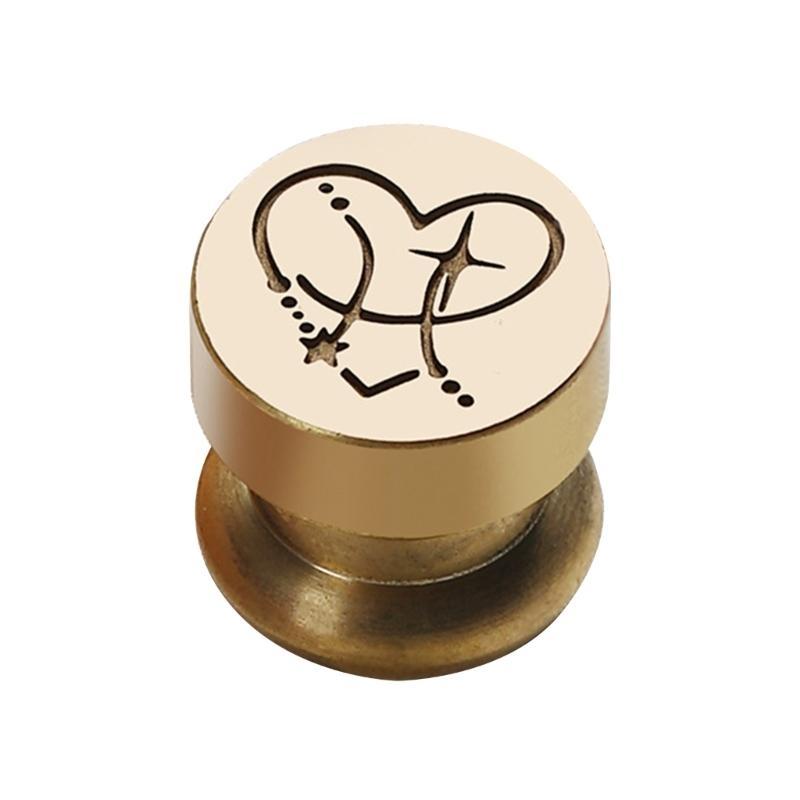 652F Astrology Series Seal Lacquer Seal Wax Stamp for Artistic Creations