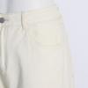 Pantalon en denim droit patchwork taille haute pour femme, effet dégradé – Collection Automne 2025