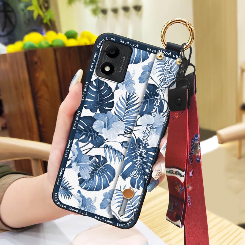 Phone Holder For Mom Phone Case For TCL 305i/5164D Anti-dust Soft case Chinese style Elderly lady Ring Anti-knock
