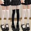 New Summer Thin Lolita Jk Sock Japanese Nylon Solid Color Sweet Girls Thigh High Stockings Y2K Over Knee Long Socks