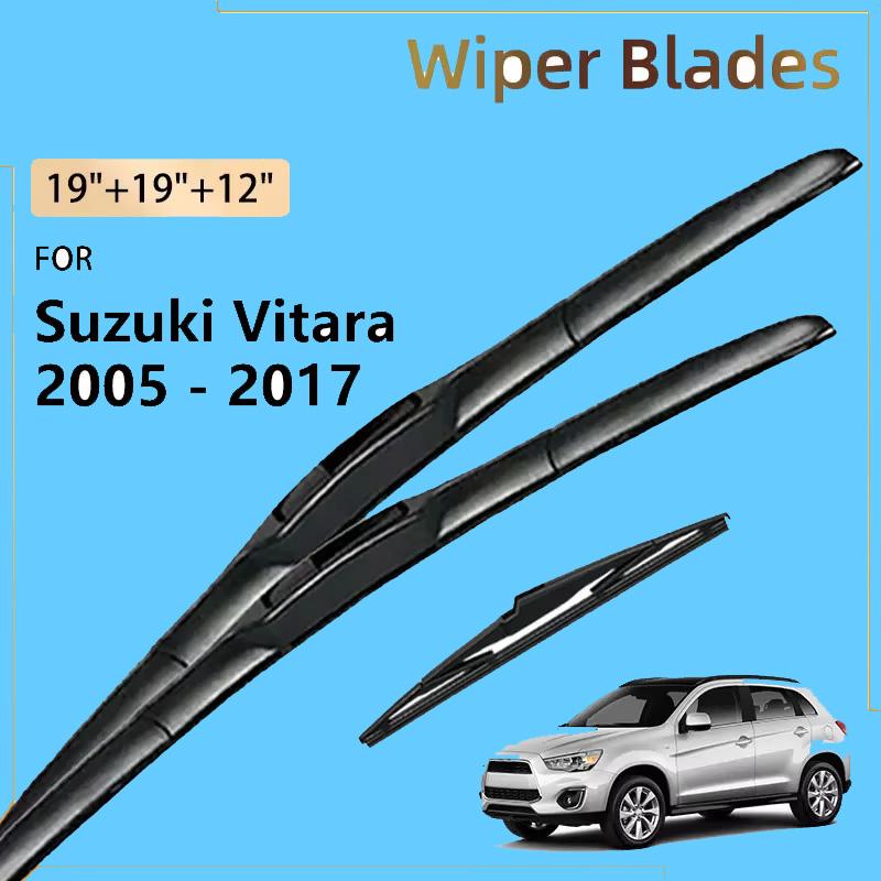 Front Rear Wiper Blades For Suzuki Grand Vitara JT Escudo Nomade Chevrolet Grand Vitara SZ 2005 - 2017 2016 2015 Window Brushes