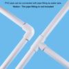 uxcell PVC Rigid Round Pipe 0.4 inch (10 mm) Inner Diameter 0.5 inch (12