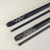 Carbon Fiber Billiard Cue Stick 13MM 9-Ball 1/2 Split Cue Stick147cm 19OZ Straight Non-Slip Sweat Absorption Pool Cue with Case and Freebies