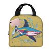 Rainbow Cool Great White Shark Insulated Lunch Bag for Women Office Cooler Thermal Food Box Tote Leakproof Lunch Boxes Container