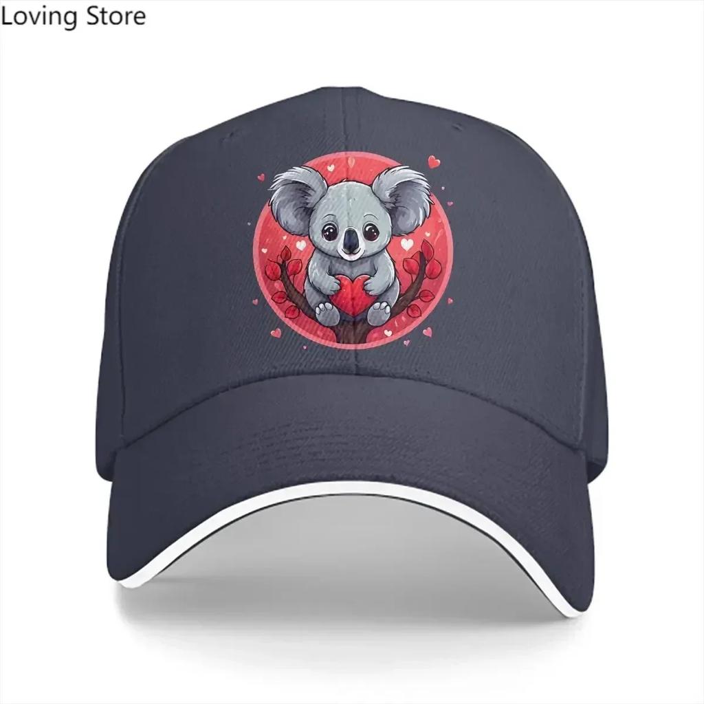 Washed Unisexs Baseball Cap Lovely Trucker Snapback Caps Dad Hat Australian Koala
