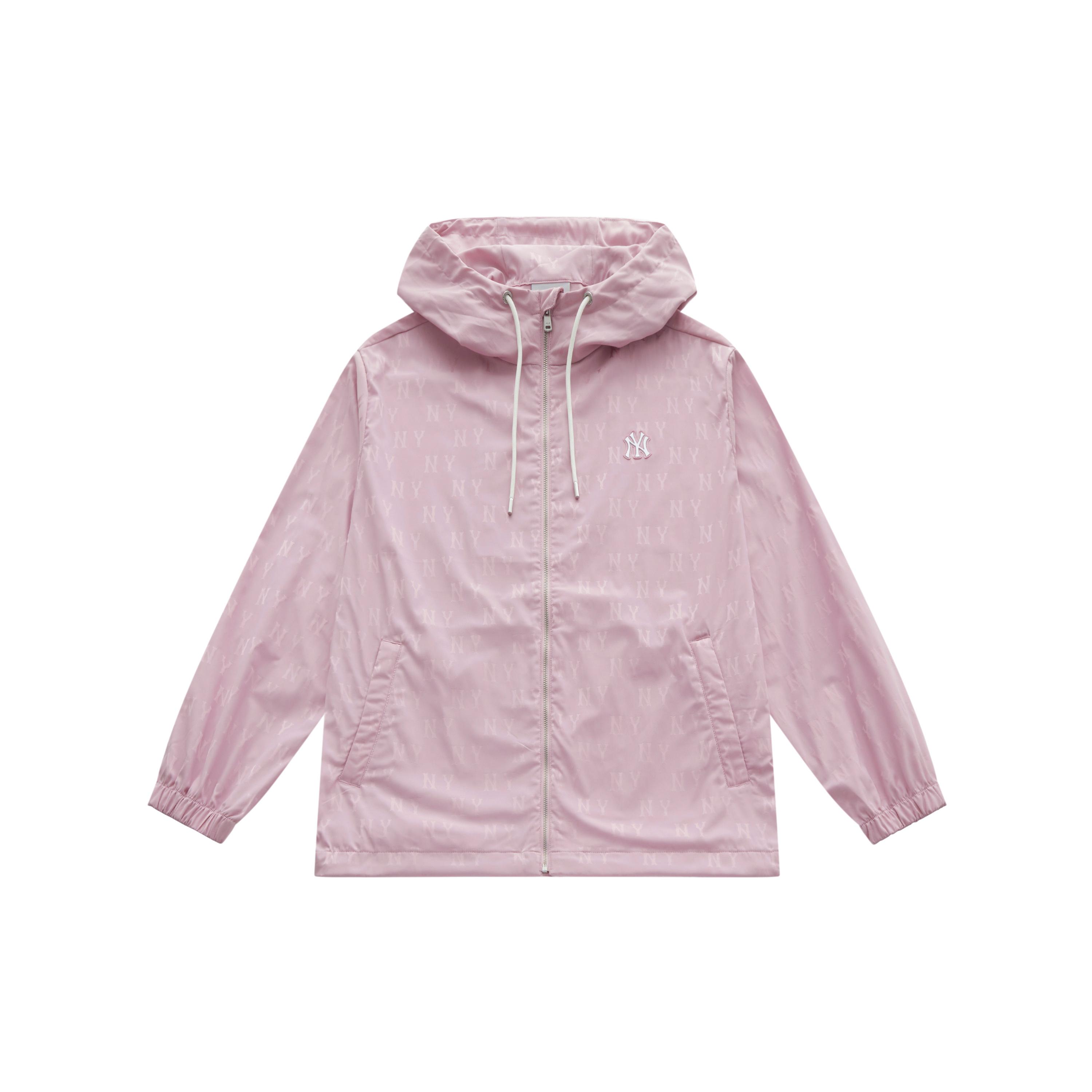 MLB MONOGRAM SS25 Jackets & Coats Unisex Heather Gray Pink 3AWJM0453-50PKM L