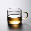 ZISIZ Colorful Handle Glass Tea Tasting Cups