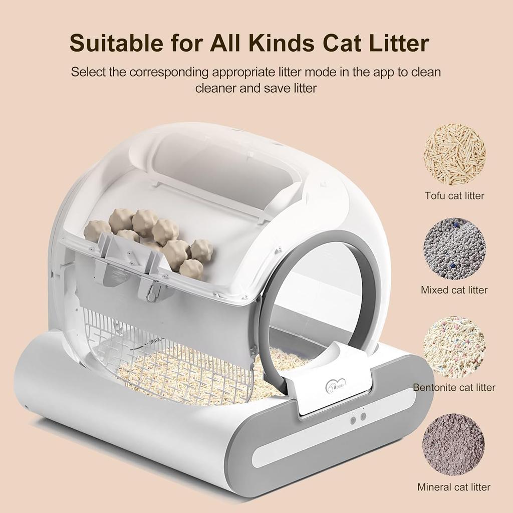 Arenero Para Gatos Automatico Smart Cat Litter Box Easy Clean One Piece Design EU Stock Available Dropshipping