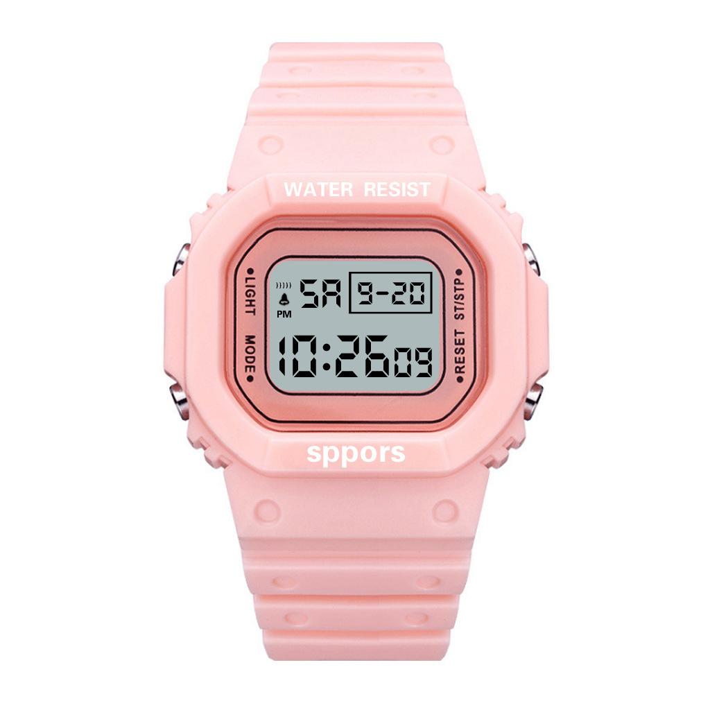 UTHAI CE117 Sports Electronic Watch Unisex Square Watches Students Digital Wristwatch Waterproof Clock Bracelet For LED